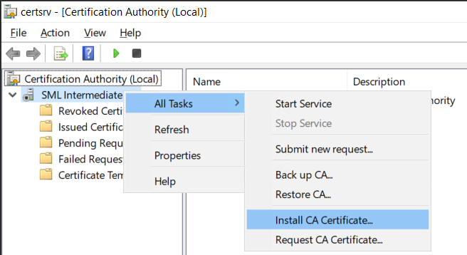Lab - Certificate Authority Setup